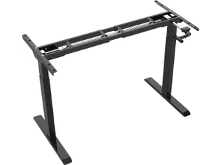 Verstelbaar Zit-Sta Bureau Frame Slinger Zwart 180Cm - 3