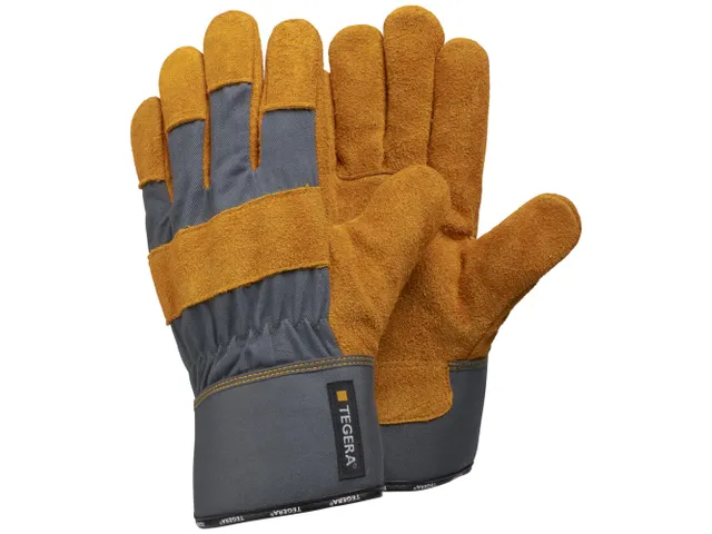 Tegera 35 hittebestendige handschoenen, geel/grijs, maat 10, per 6 paa