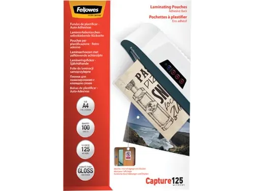 Fellowes Lamineerhoes Capture A4 250 Micron glanzend