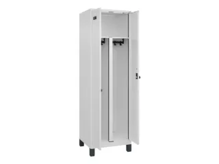 PBM-locker,HxBxD 1950x600x500mm,2vak,vak B 300mm,draaigrendel - 1