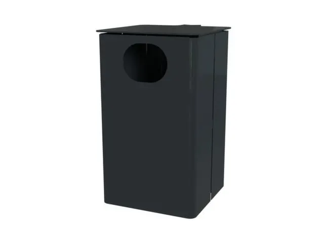 afvalbak,HxBxD 537x325x388mm,afvalbak inhoud 35l,romp staal RAL7016