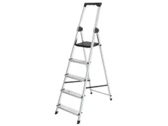 Huishoudtrap aluminium SL500 Zilver 5 Treden