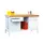 Werkbank 900x1500x700mm 4laden Frame/behuizing Ral7035 Front Ral6011