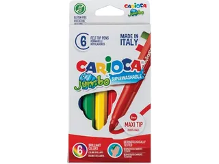 Carioca Viltstift Jumbo Superwashable 6 Stiften - 1