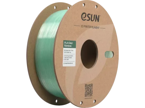 eSUN 3D printer Filament PLA-Clear 1,75mm Cyaan Crystal 1kg