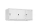 opzetkast,v. locker,3vak.,vak B 400mm,HxBxD 500x1200x500mm
