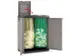 station de tri sélectif,2x110l,HxlxP 850x680x390mm,corps PP gris/noir