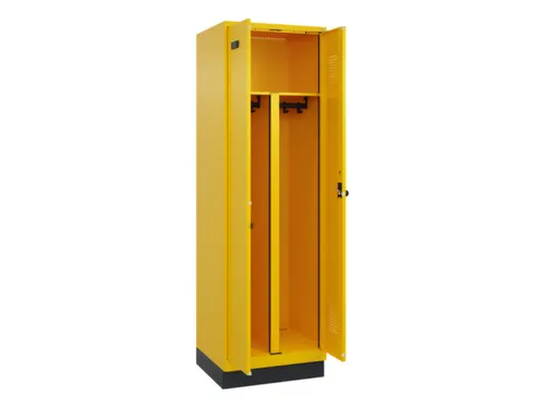 PBM-locker,HxBxD 1950x600x500mm,2vak,vak B 300mm,draaigrendel