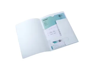 Offertemap Oxford A4 met insteektas 2 kleppen 0.5mm PP wit - 4