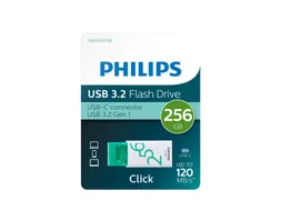 USB stick 3.2 Philips Click USB-C 256GB groen