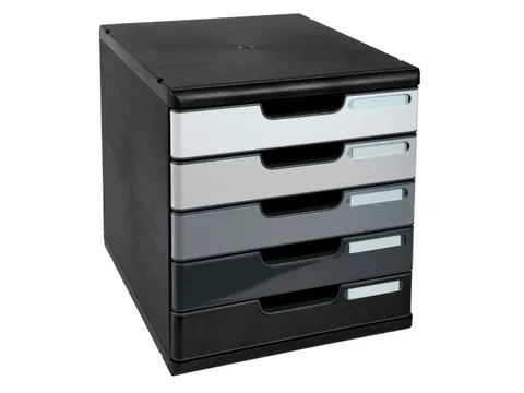 Ladenbox Modulo A4 5 Gesloten Laden Ecoblack Grijs