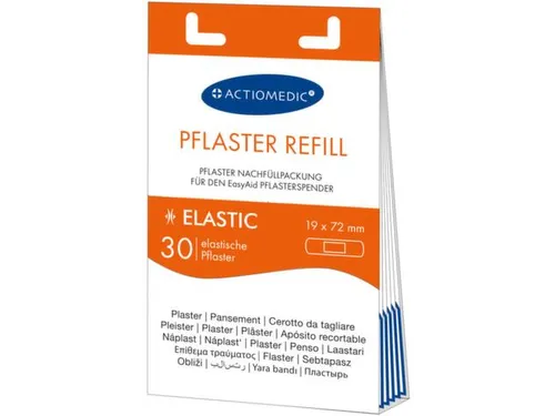 reservevulling,v. pleisterdispenser,30x elastisch,pleister LxB 72x19mm