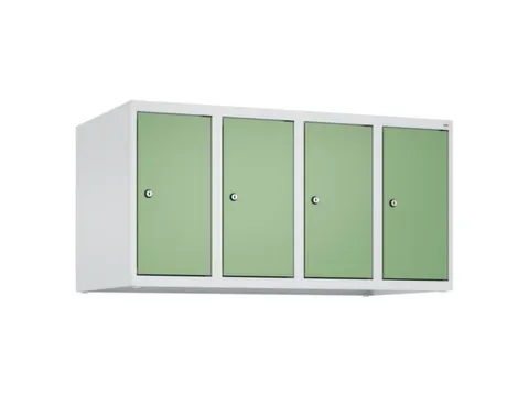 opzetkast,v. locker,4vak.,vak B 250mm,HxBxD 500x1000x500mm,vleugeldeur