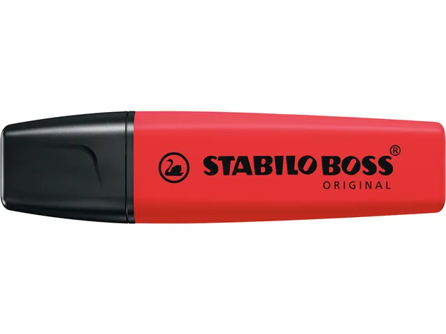 Markeerstift STABILO Boss 70/48 echt rood blister 1 stuk
