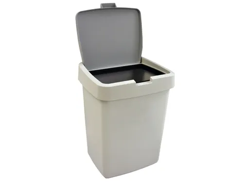 Afvalbak Delta Grijs Klepdeksel 10 Liter