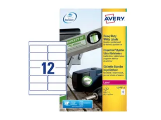 weerbestendig etiket Avery 99,1x42,3mm 20 vel 12 etiketten per vel - 2