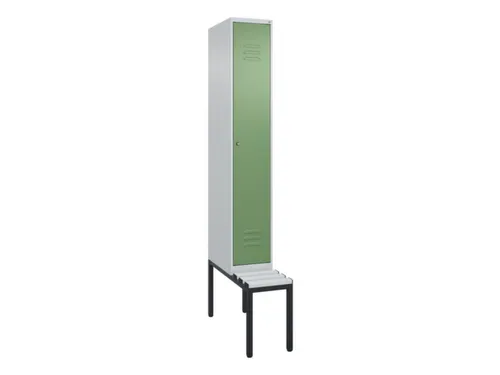 locker met bank,HxBxD 2120x300x815mm,1vak,vak B 300mm,cil.-slot