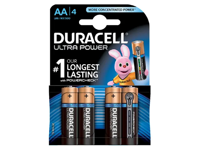 Batterij Duracell Ultra Power 4x AA
