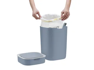 Morandi Trendy Vierkante Afvalbak Smart Sensor Bin 12 Liter Grijs - 3
