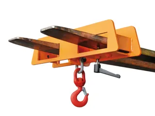 lasthaak,draagverm. 5000kg,v. 2vorken,staal,RAL2000 - 1