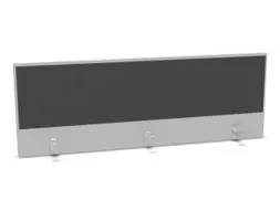 opzetpaneel bureau aanbouw achter MP-lichtgrijs antraciet 1600mm