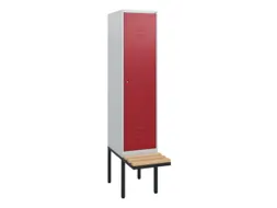 locker met bank,HxBxD 1950x400x815mm,1vak,vak B 400mm,cil.-slot