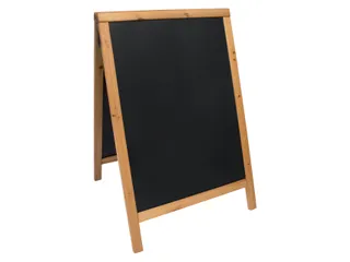 Stoepbord Securit 550x850x30mm teak hout - 1