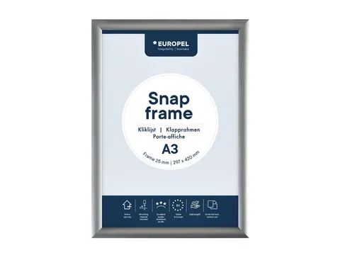 Europel Kliklijst Premium A3 25mm Zilver