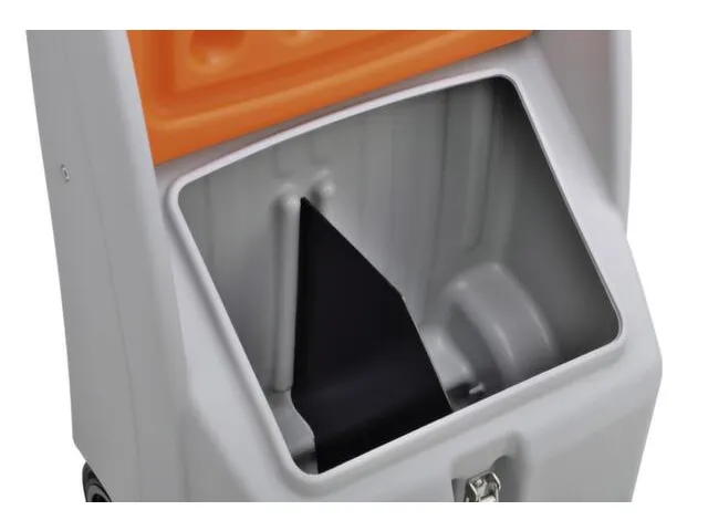 Scheidingswand,v. strooigoedbak