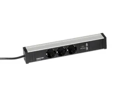 energielijst,v. montagetafel,HxBxD 52x331x44mm,3stekkerdozen,2 USB
