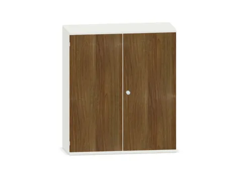 kantoorkast,HxBxD 1150x1000x430mm,decor romp wit,decor front noten