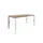 Bureau Linesto N3 hoogte instelbaar 140x80cm honey castello 25mm wit