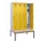 locker met bank,HxBxD 2120x1200x815mm,4vak,vak B 300mm,draaigrendel