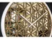 Horloge murale NeXtime 'Bella Mirror' Ø50cm bois/miroir blanc