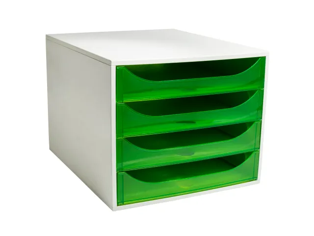 Ladenblok Ecobox 4 Laden Appelgroen