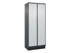 locker,HxBxD 1950x800x500mm,2vak,vak B 400mm,cil.-slot,sokkel