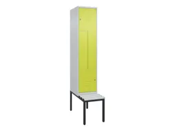 Z-garderobekast,HxBxD 2120x400x815mm,2vak,vak B 400mm,cil.-slot