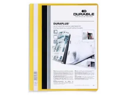 Snelhechtmap Durable Duraplus A4+ geel