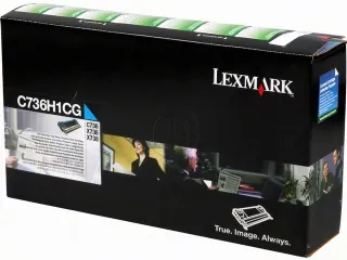 Tonercartridge Lexmark C 736 h 1 cg Retourprogramma Cyaan - 1