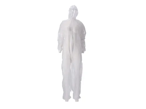 Overall CMT L non-woven ritssluiting PP wit 50 stuks