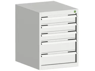 ladekast HxBxD 700x525x525mm 5laden romp RAL7035 front RAL7035 - 1