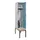 locker met bank,HxBxD 2120x400x815mm,1vak,vak B 400mm,draaigrendel