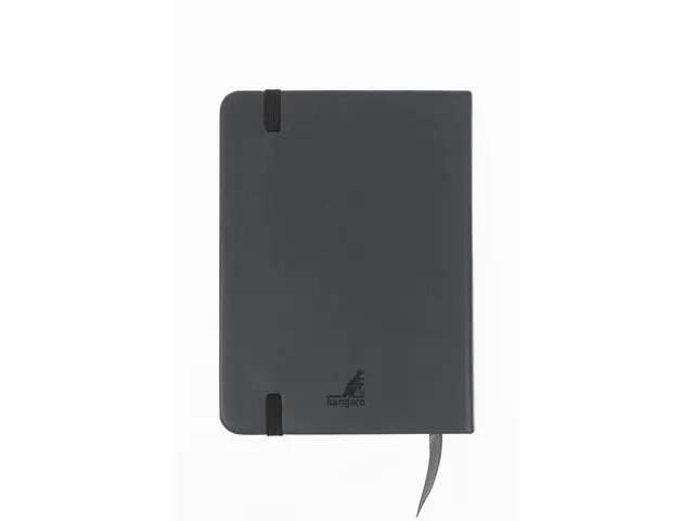 Schetsboek Kangaro A6 cold grey PU HC 80 vel 140gr roomwit met elastie