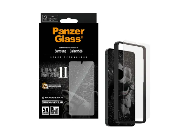 PanzerGlass Ceramic Screen Protector Samsung Galaxy S26 | Ultra-Wid