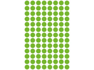 Etiket Zweckform 8mm rond blister 4 vel a 104 et. groen Non-permanent - 3
