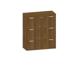 hangmappenkast 1150x1000x430mm 3hangmappenframes Noten - 1