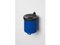 Wandasbak 0.6l HxØ 100x90mm Ral 5010 Staal