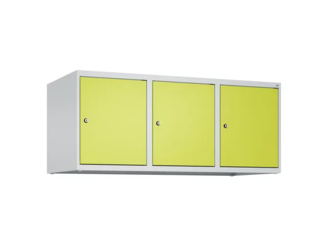 opzetkast,v. locker,3vak.,vak B 400mm,HxBxD 500x1200x500mm