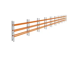 palletstelling,basis+8xaanbouw,HxBxD 3990x33400x750mm,vakl. 3400kg