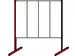 cloison à plaques perforées/à fentes,élément simple,Hxl 2000x2000